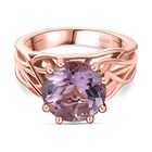 Rosa Amethyst Ring Messing (Größe 21.00) ca. 3,55 ct