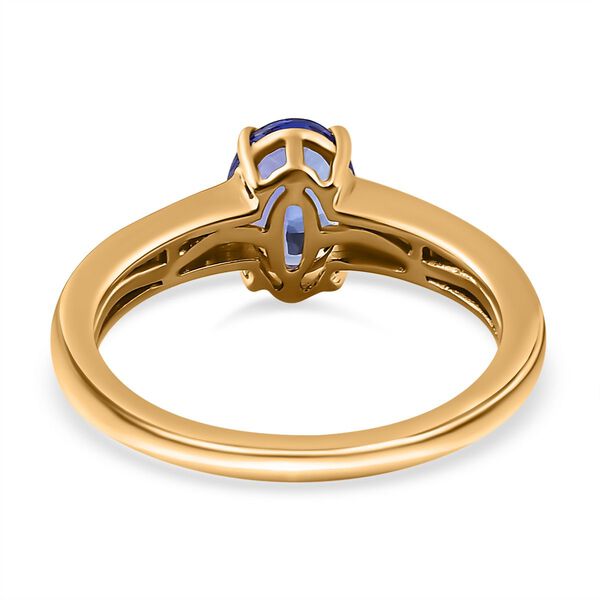 AAA Tansanit und Diamant Ring - 1,54 ct. image number 6