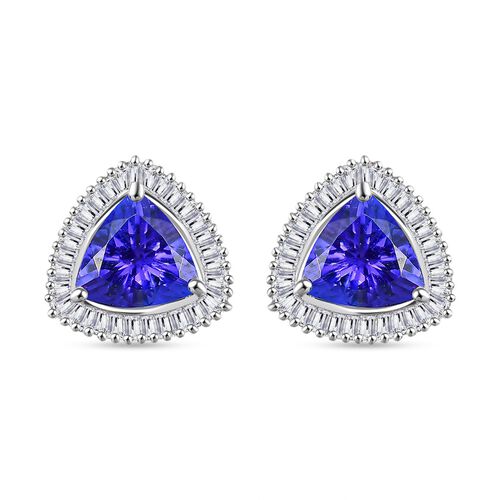 RHAPSODY AAAA Tansanit und VS Diamant Ohrringe in 950 Platin - 2,59 ct. image number 0