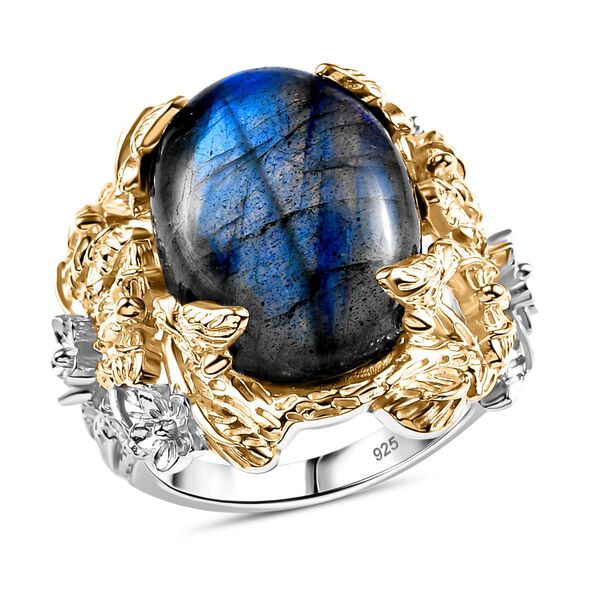 Zweifarbiger Labradorit Ring - 12,90 ct. image number 4