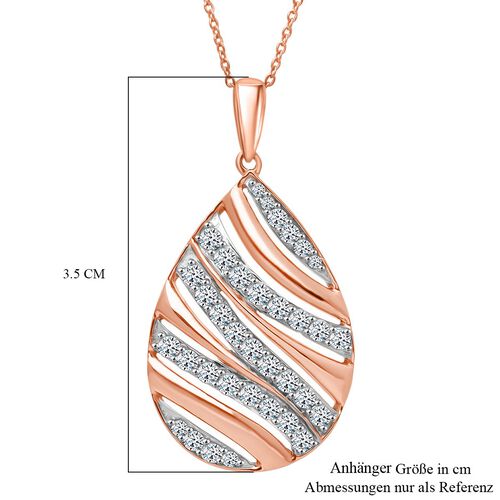 LUXURIANT DIAMOND - Lab Grown Diamant SI-GH Schmuckset, 925 Silber 750 Roségold Vermeil ca. 1,00 ct. image number 3