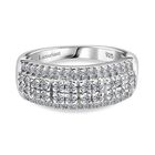 LUXURIANT DIAMOND - Lab Grown Diamant SI-GH SGL zertifiziert Ring 925 Silber rhodiniert (Größe 17.00) ca. 1.00 ct