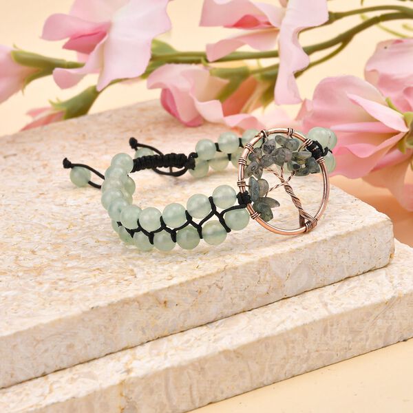 Gr&uuml;nes Aventurin Armband, ca. 15.25 cm, Messing  ca. 69.00 ct image number 1