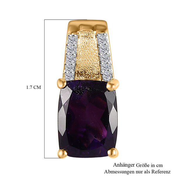 AAA Marokkanischer Amethyst und Zirkon Anhänger - 2,42 ct. image number 4
