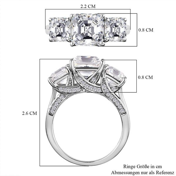 Moissanit Ring - 4,68 ct. image number 5