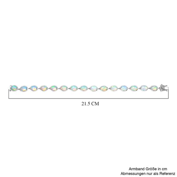 Opal Tide Turtle - D joy AA Natürlicher, äthiopischer Welo Opal Armband ca. 20 cm 925 Silber rhodiniert ca. 17,57 ct. image number 4