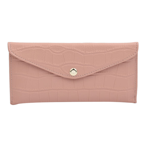 Brieftasche f&uuml;r Damen aus 100% echtem Leder und RFID Schutz, Gr&ouml;&szlig;e 20,5x10 cm, Rosa image number 0