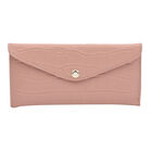 Brieftasche für Damen aus 100% echtem Leder und RFID Schutz, Größe 20,5x10 cm, Rosa image number 0
