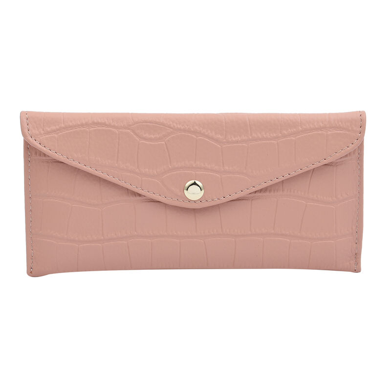 Brieftasche für Damen aus 100% echtem Leder und RFID Schutz, Größe 20,5x10 cm, Rosa image number 0