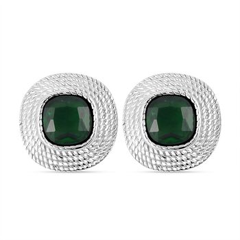 Gr&uuml;ne kubische Zirkonia-Ohrringe - 7,50 ct.