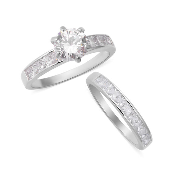 LUSTRO STELLA - 2er- Set Zirkonia Ring 925 Silber rhodiniert  ca. 5,57 ct image number 3