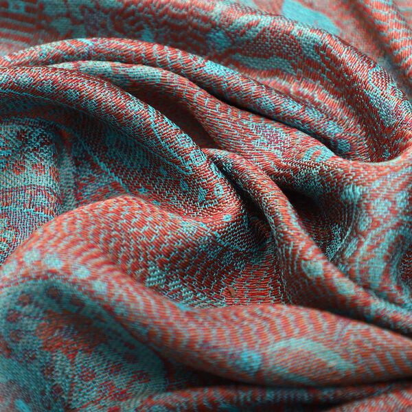 Premium Kollektion - gewebter Schal,  Himmelblau image number 6