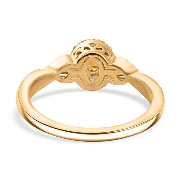 AA Natürliches goldenes Tansanit und Zirkon Schmuckset - 2,88 ct. image number 5