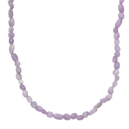 Kunzit Halskette ca. 45 cm 316L Edelstahl ca. 90.00 ct