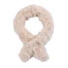 Superweicher Kunstfell Schal, 80x8 cm, Beige