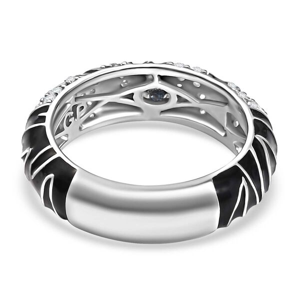 GP Trionfo Zebra Kollektion - Moissanit Ring 925 Silber rhodiniert (Gr&ouml;&szlig;e 21.00) ca. 0.53 ct image number 5