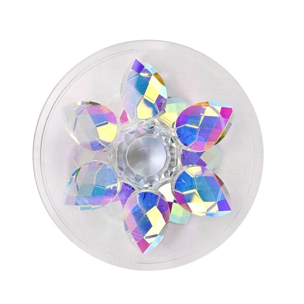 Deko Vorratsglas aus Kristallglas mit Lotusbl&uuml;te Deckel, pink image number 8