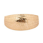 Italienischer gewölbter Omega Armreif, ca. 18 cm mit 2.54 cm Verlängerung, 375 Gelbgold