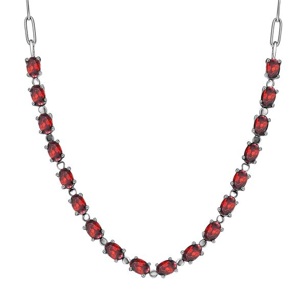 Rote Granat-Halskette, 45 cm - 10,30 ct. image number 0