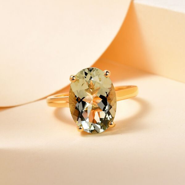 Prasiolith-Ring - 5,43 ct. image number 2