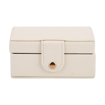 PU-Schmuckk&auml;stchen, 12x9,5x6,5cm, Cr&egrave;me