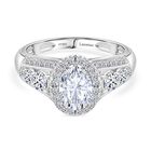 LUXURIANT DIAMOND - Lab Grown Diamant VS-GH SGL zertifiziert Ring 950 Platin (Größe 20.00) ca. 2.00 ct