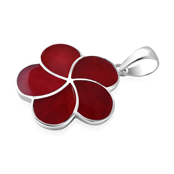 D'Joy Royal Bali Koralle Anh&auml;nger 925 Silber image number 3