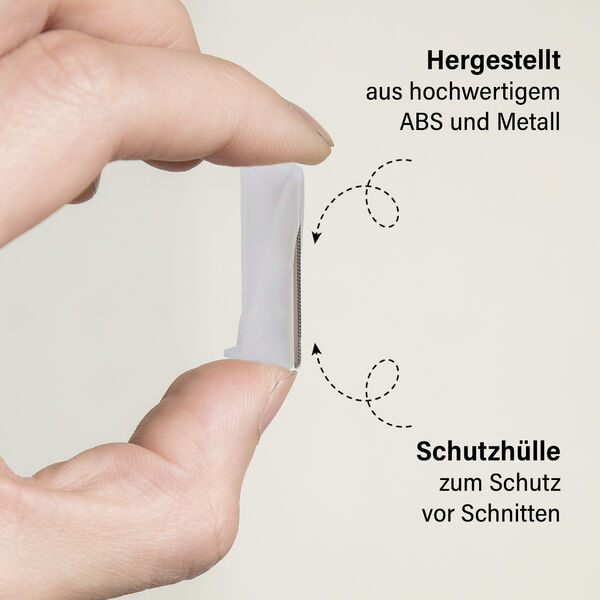 6er-Set Gesichtshaarrasierer und Augenbrauenkonturierer, wei&szlig; image number 4