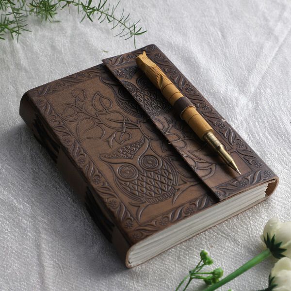 GifHandgefertigtes Tagebuch aus Leder image number 7