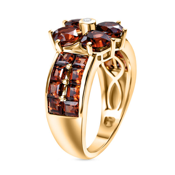 EverTrue Mosambik Granat und Zirkon Ring - 4,44 ct. image number 4