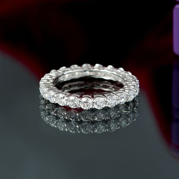 LUXURIANT SGL zertifizierter SI-GH Labor Diamant Ring, 925 Silber rhodiniert - 2 ct. image number 1