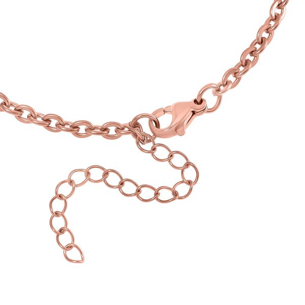 3er-Set - Kugelarmband, Gliederarmband, Ankerarmband, 19+5cm, Ros&eacute;goldton image number 8