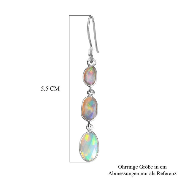 Nat&uuml;rliche, &auml;thiopische Welo Opal-Ohrringe - 2,64 ct. image number 5