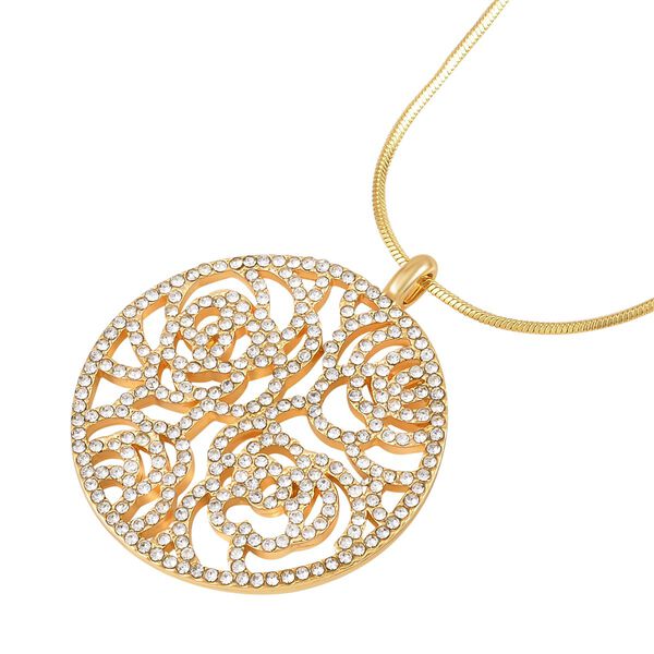 Magischer Kristall-Baum-Anh&auml;nger mit Kette in Goldton, 73 cm image number 3