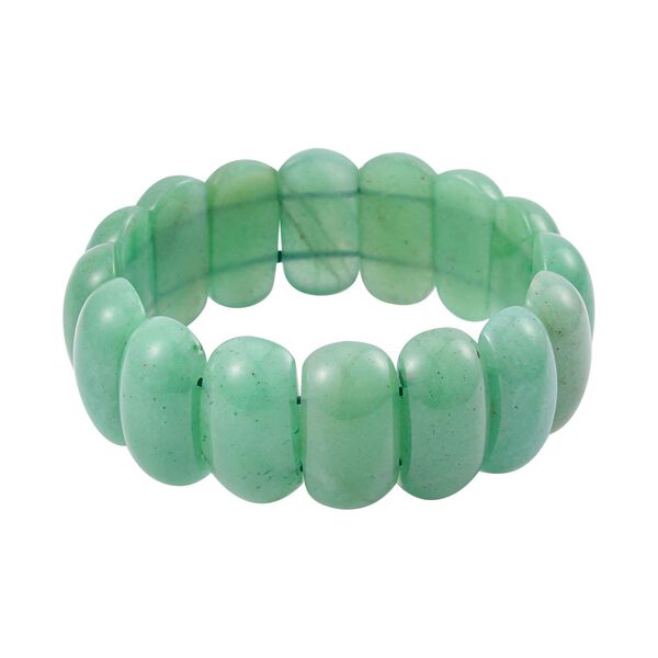 Gr&uuml;ner Aventurin Armband, 18 cm,  ca. 365.50 ct