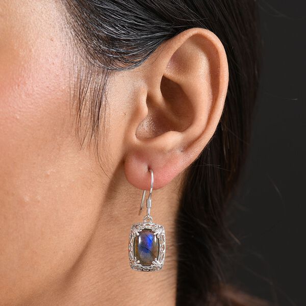 D'Joy AAA Labradorit Ohrringe 925 Silber rhodiniert ca. 8.60 ct image number 3