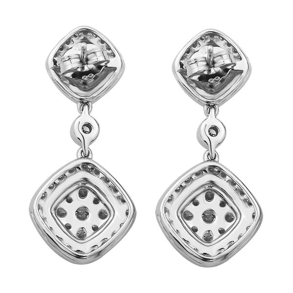 Weiße I1 G-H Diamant-Ohrringe in 585 Weißgold - 1.50 ct image number 2