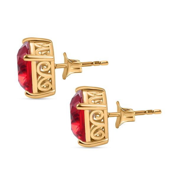 J Francis gefertigt mit SWAROVSKI- Siam Farbe Swarvoski Kristall Ohrringe image number 5