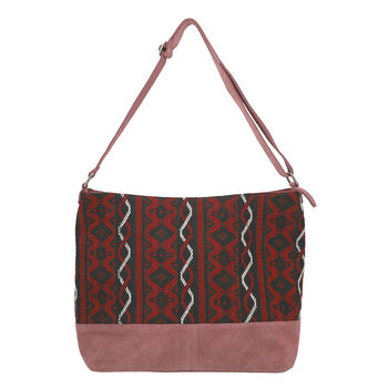 100% Echtes Leder verstellbare Umh&auml;ngetasche, Gr&ouml;&szlig;e: 48x33x13, weinfarben