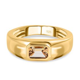 Natürlicher, goldener Tansanit-Ring - 0,51 ct.