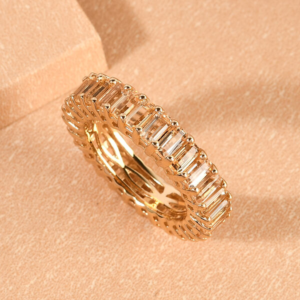 Goldener, kaiserlicher Topas-Ring, 925 Silber vergoldet  ca. 4,58 ct image number 2