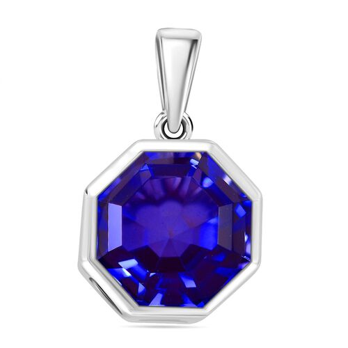 Tansanit-Farbe Quarz Anhänger - 5,94 ct. image number 0