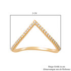 LUSTRO STELLA - weißer Zirkonia-Ring, 925 Silber vergoldet (Größe 16.00) ca. 0,29 ct image number 4