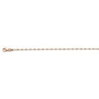 Italienisches Mond Armband 925 Silber Rosa Rhodium Armband ca. 18 cm+ 2.5 cm Extender, ca. 2,49g