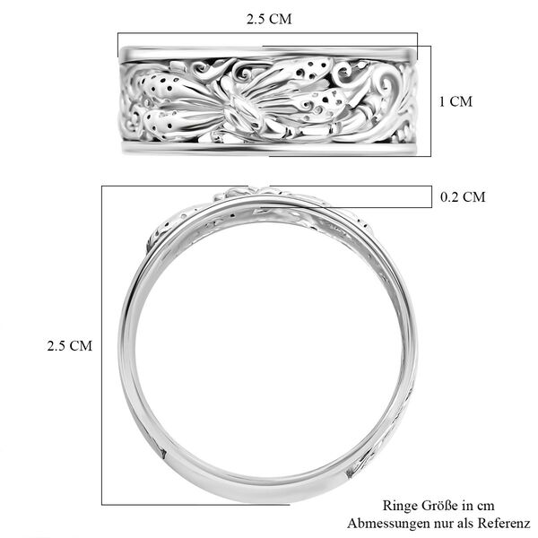 Royal Bali Kollektion- Libellen Bandring in 925 Silber image number 5