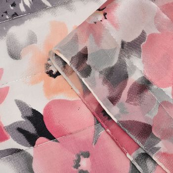 LA MAREY 100% Maulbeerseiden Schal, Schwarz-rosa