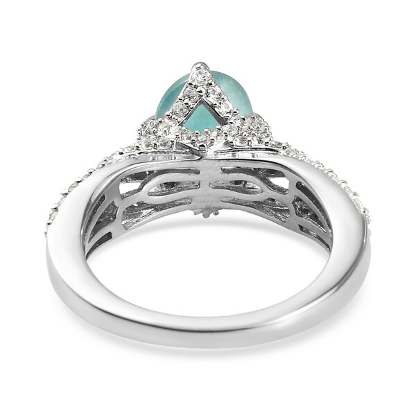 Grandidierit und Zirkon Ring 925 Silber platiniert  ca. 2,75 ct image number 7