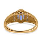 AA Tansanit und Moissanit Ring - 1,09 ct. image number 3