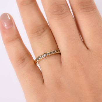 AA Nat&uuml;rlicher goldener Tansanit Ring - 0,74 ct.