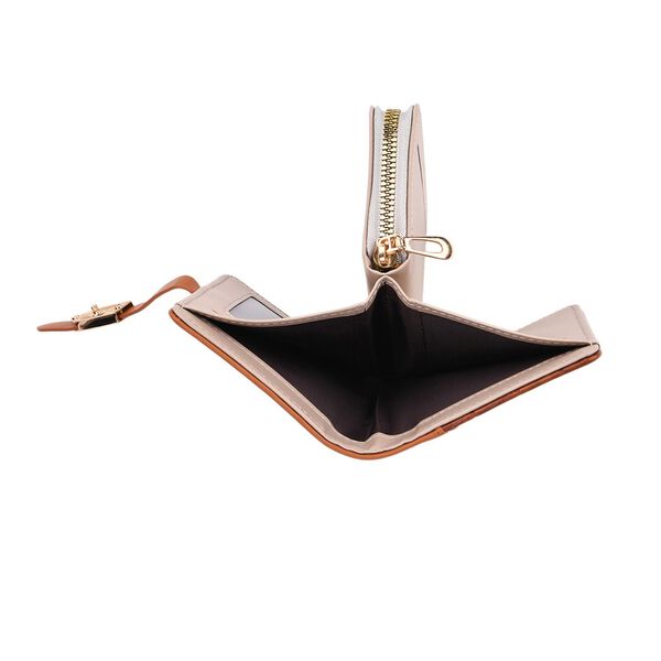 2-teiliges Geldbörsen-Set im Krokoprägungs-Design, Lange Geldbörse 20x10x3 cm und Bifold-Geldbörse 12x9x3,5 cm, Braun image number 9